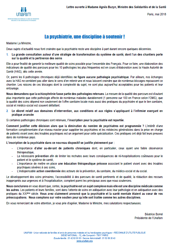 La psychiatrie, une discipline à soutenir