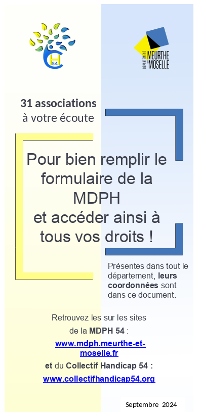 Plaquette du Collectif Handicap 54