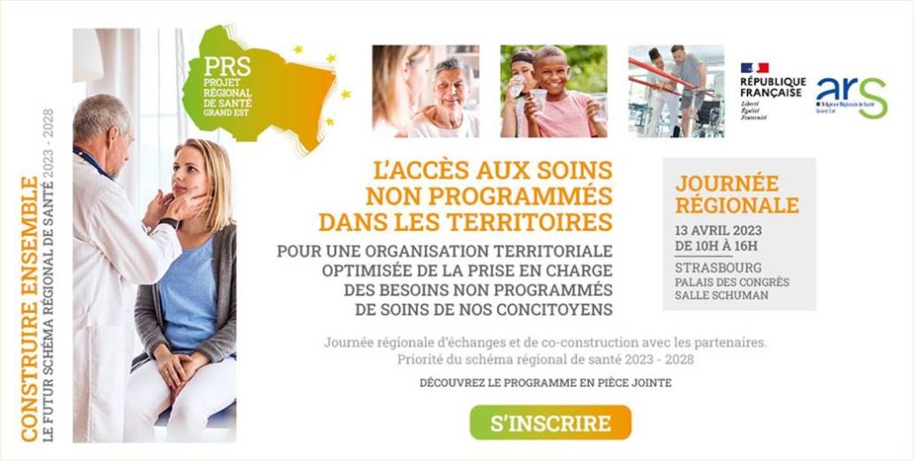 Affiche sur l'accès aux soins non programmés dans les territoires 