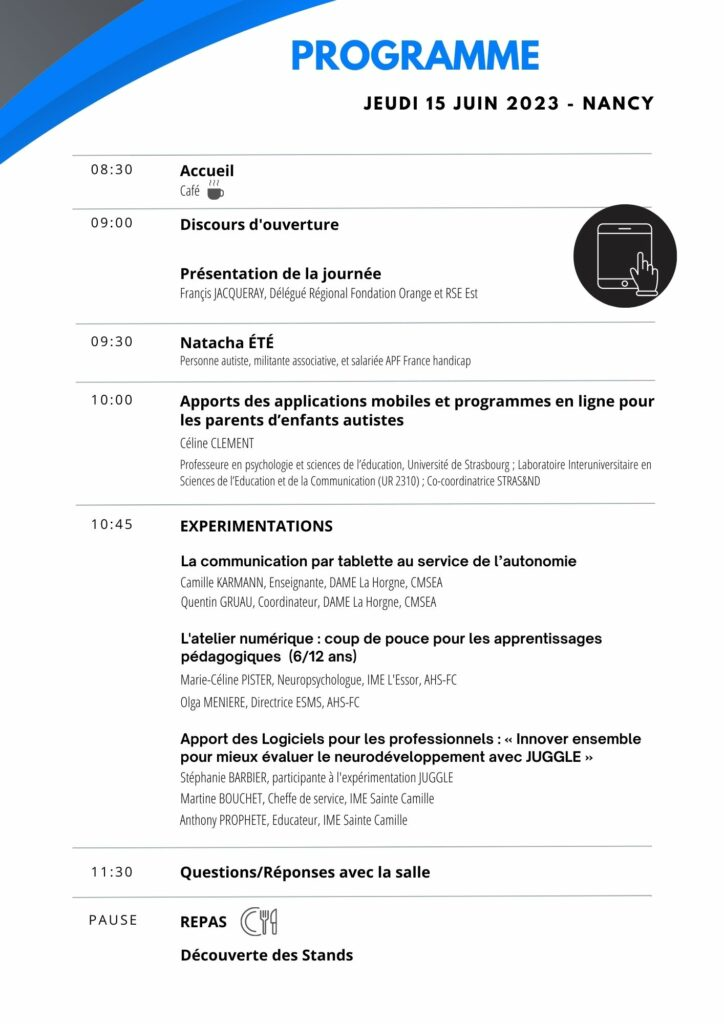Programme matinée
