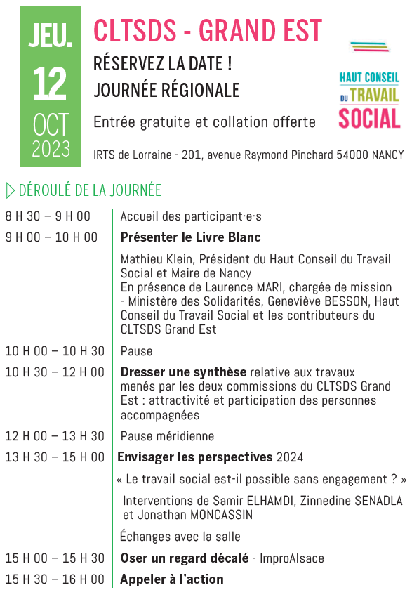 Journée régionale du CLTSDS Grand Est