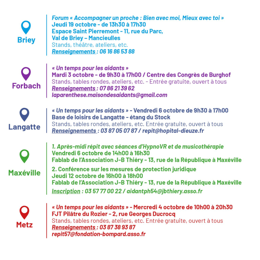 Programme Octobre pour les aidants 2023