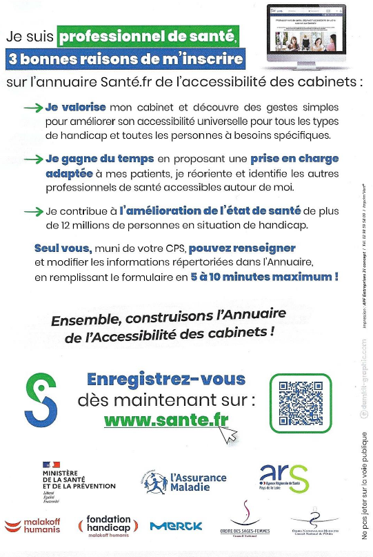 Accessibilité des cabinets médicaux
