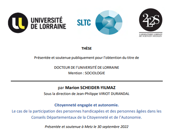 Citoyenneté engagée et autonomie.