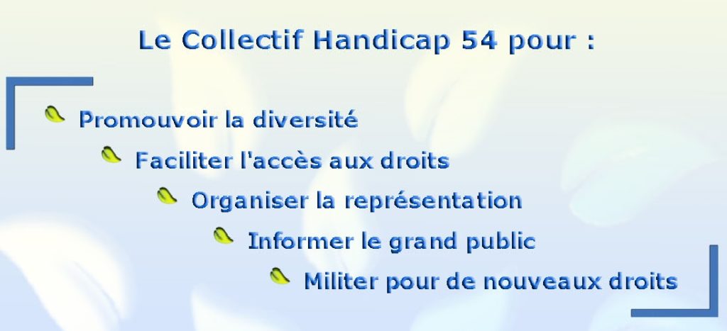 Le Collectif Handicap 54 pour…