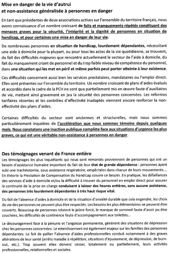 Lancement d'alerte à la défenseur des droits 2
