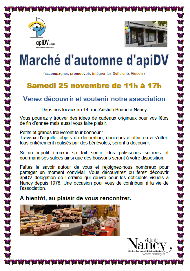 Marché d'automne apiDV 2023