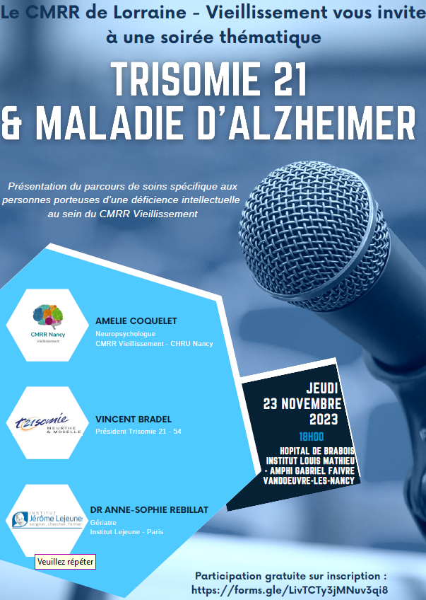 Trisomie 21 et maladie d'Alzheimer 