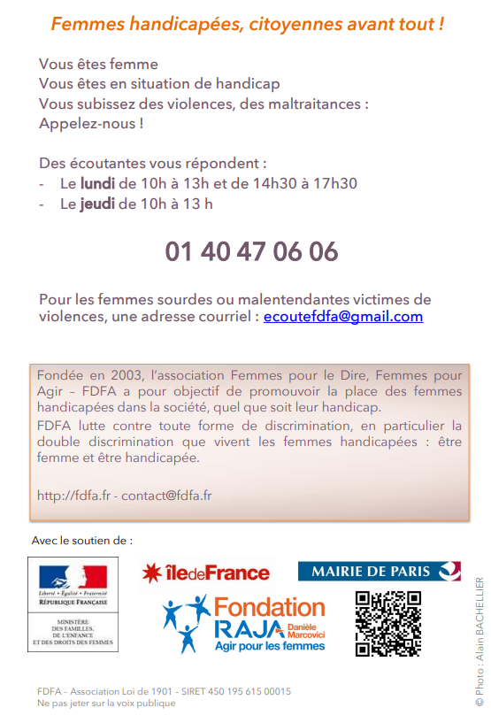 Écoute violences femmes handicapées