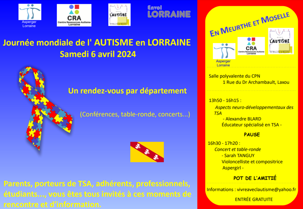 journée mondiale de sensibilisation à l'autisme 2024
