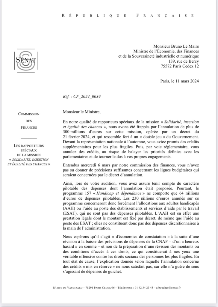 Lettre ouverte à Monsieur Le Maire
