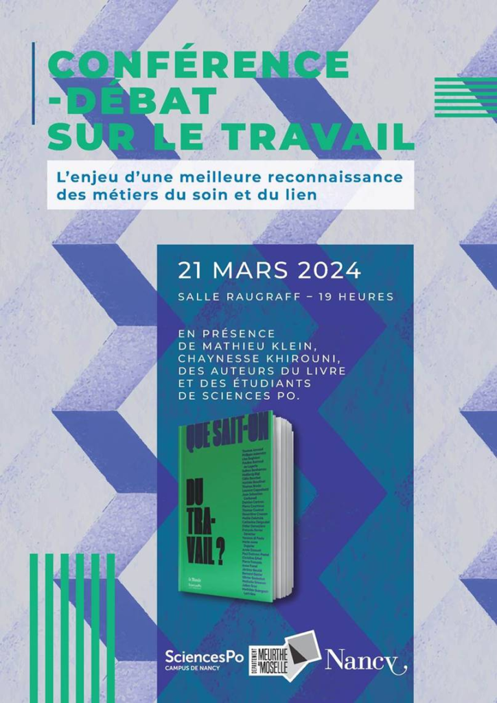 Conférence sur les métiers du soin et du lien