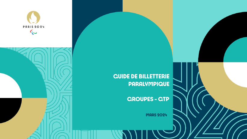 Guide billetterie groupes paralympique 2024