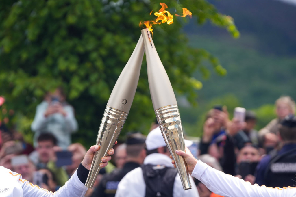 Passage de la flamme olympique
