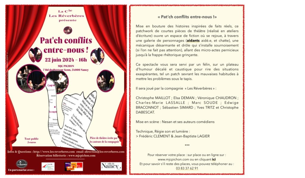 Flyer du spectacle décrit ci-dessous