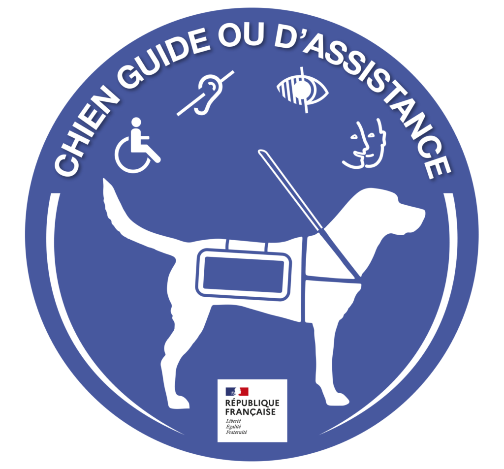 Logo pour chien guide et d'assistance