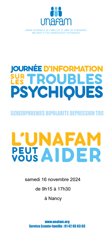 Journée d'information sur les troubles psychiques