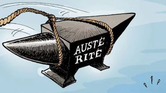 Austérité comme une enclume