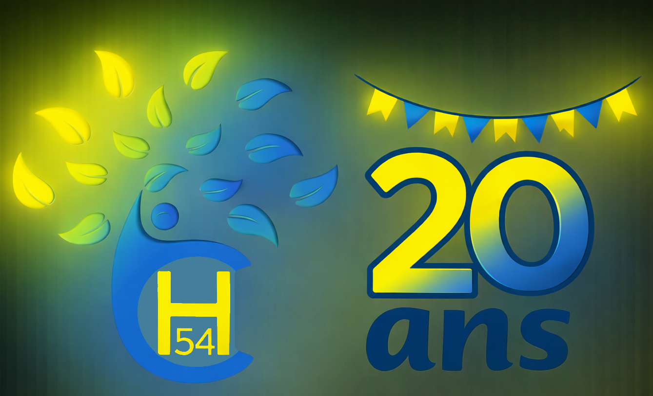 Logo des 20 ans du CH 54