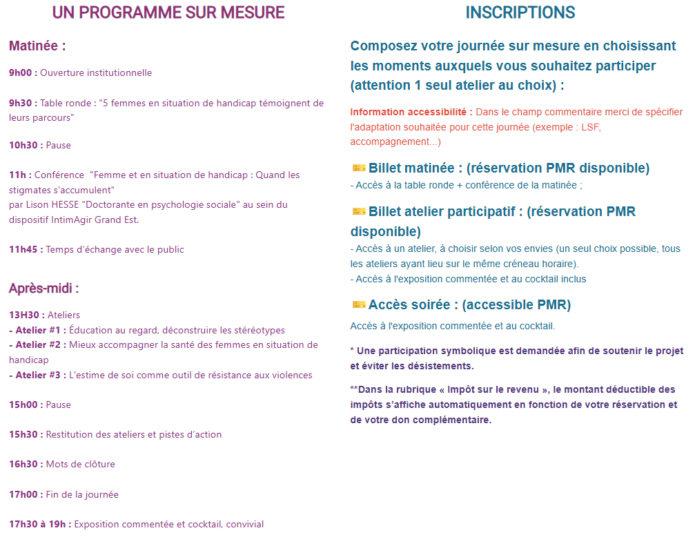 « Être une femme en situation de handicap en 2026 : quels freins, quels enjeux, quels défis ? » le 13 mars à Strasbourg. Programme 